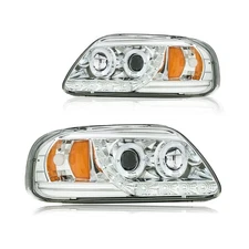 LED DRL Headlight Assembly, Headlights Kit Compatible with 1997-2004 Ford F15...