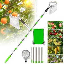 3.2m Obstpfl&uuml;cker Teleskop Apfelpfl&uuml;cker Kirschenpfl&uuml;cker Obstsammler mit Tasche