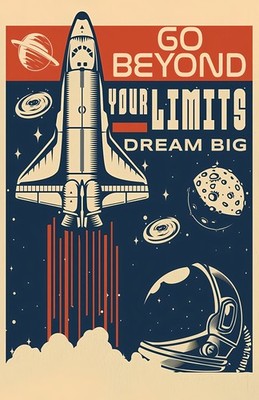 Go Beyond Your Limits Dream Big Travel Poster Print Wall Art Home Decor