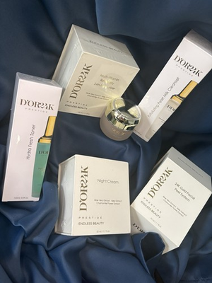 #ad D#x27;OR24K Prestige Endless Beauty 5pc Skin Care Set Cleanser Toner Face Peel $129.99