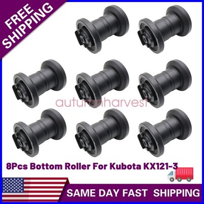 8pcs Bottom Roller Kit FIT Kubota KX121-3 SS ST Mini Excavator Track RD118-21700