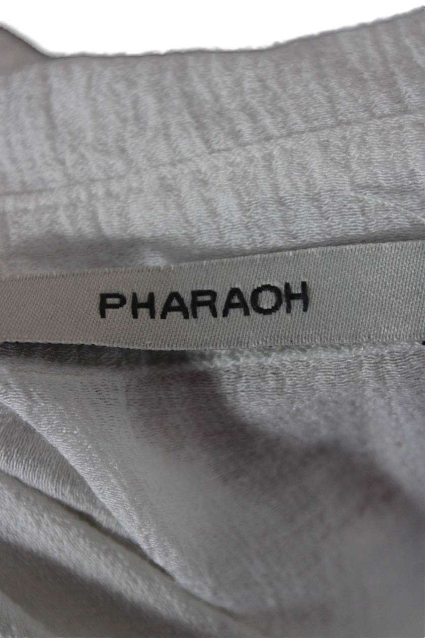 Pharaoh Womens Collared Button Solid Long Sleeve … - image 6