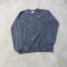 Nike Crew Neck Sweater Men's Medium Gray Pullover camouflage