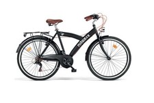 Bicicletta Nilox City Bike Uomo Donna Ruota 28" Cambio Shimano 6 Marce Nero