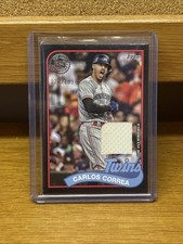 2024 Topps Carlos Correa 1989 35th Anniversary Game Used Jersey Patch Black /199
