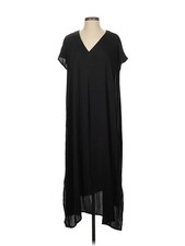 H By Halston Women Black Casual Dress S