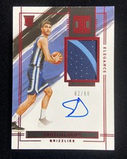 2021-22 Panini Impeccable Santi Aldama Auto Patch Elegance Asia Red /88 RC LK16