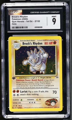 Brock's Rhydon (1st Edition) graded CGC 9 for sale on eBay
