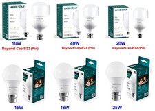 LIGHT BULB B22 Bayonet Cap Pin ENERGY SAVER LED Lamp 11W 15W 18W 40W Cool White