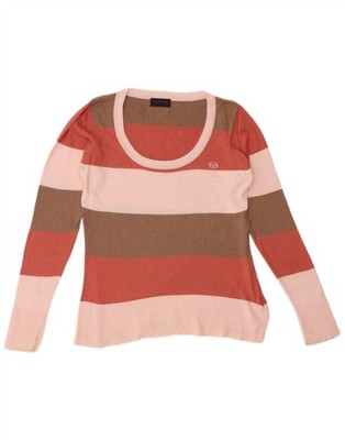 Sergio Tacchini Damen Pullover Pulli mit U-Boot-Ausschnitt UK 10 Small Mehrfarbig KS05