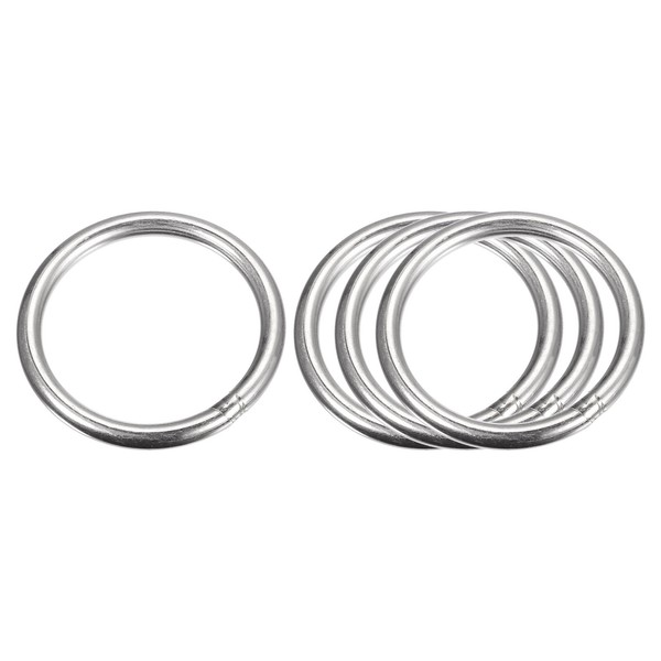 "Edelstahl 304 O Ringe, 4Stk 60Mm (2,36\") Ad. 6Mm StäRke O Ringe Runde Ringe"-image