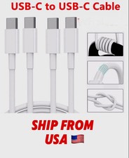 2 Pack 6 Ft. USB-C to USB-C Fast Charging Cable Type C Quick Data SYNC Cable
