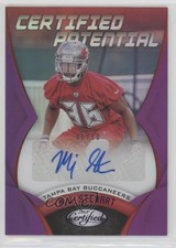 2018 Certified Potential Signatures Mirror Purple 6/10 MJ Stewart Auto 9zx