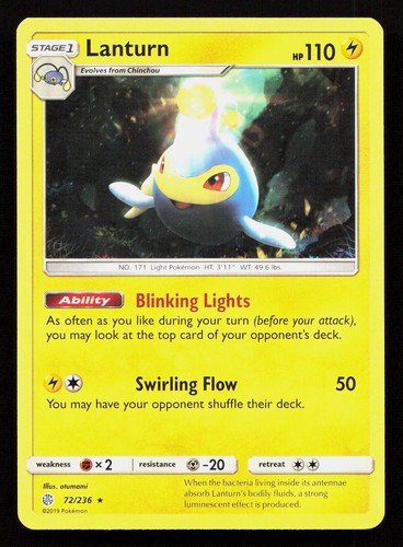 LANTURN 72/236 Pokemon COSMIC ECLIPSE