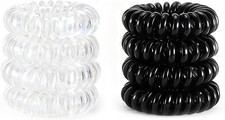 Spiral Hair Ties for Women - No Da, Creasel Ponytail Holders for