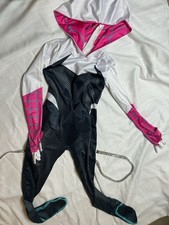 Girls Spider-Gwen Zentai Suit Jumpsuit Marvel Costume Size Small