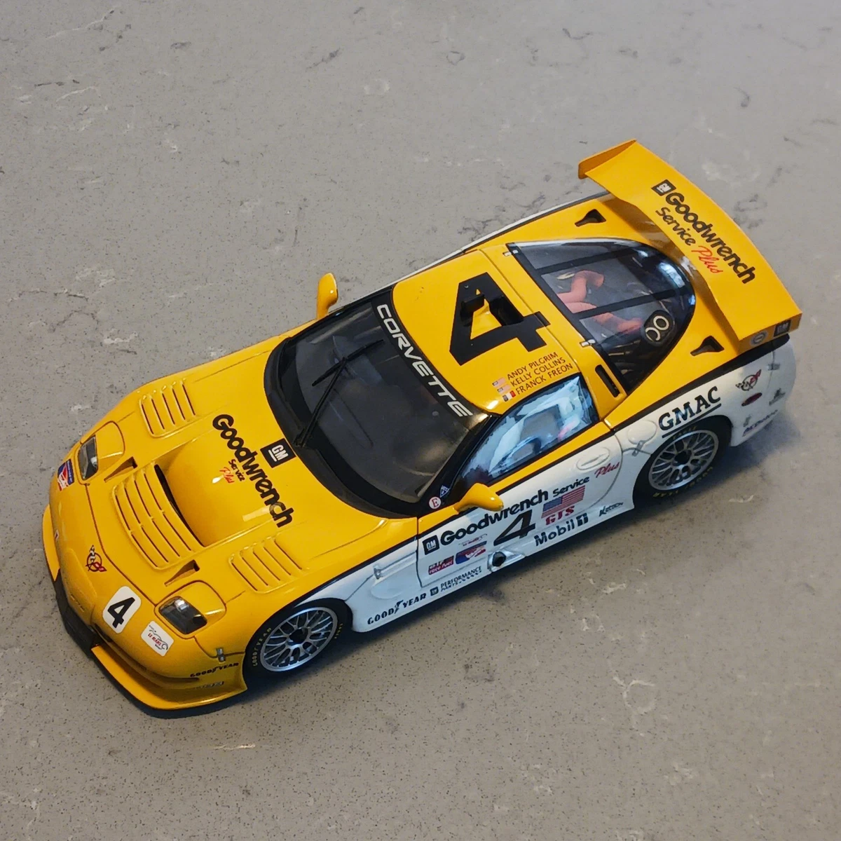 オートアート18/1 Corvette C5-R ミニカー Goodwrench AUTOart 1:18 Chevrolet Corvette C5-R #04, 1999 Rolex 24h Daytona