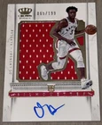 OG Anunoby 2017-18 Panini Crown Royale Rookie Silhouettes Auto JSY /199! KNICKS