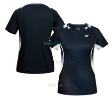 YONEX 26F/W Women's Badminton T-Shirts Sports Training Midnight Black 263TS004F