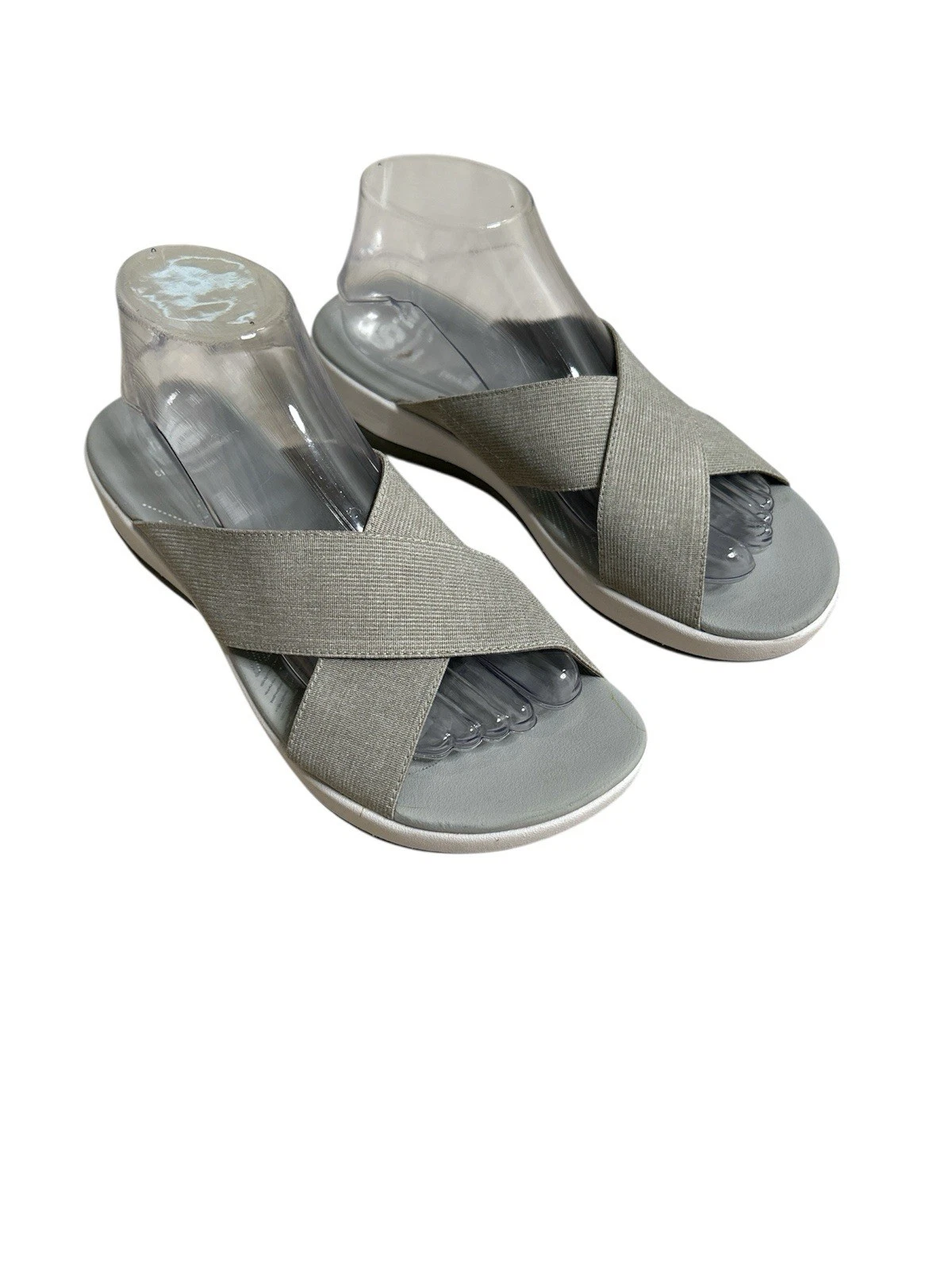 Sandali Clarks Arla Elin CloudSteppers sabbia plateau ammortizzati zeppa taglia 9