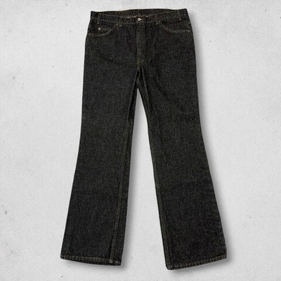 Vintage Levis 517 Orange Tab Mens 39x34 (tag 40x34) Black Bootcut