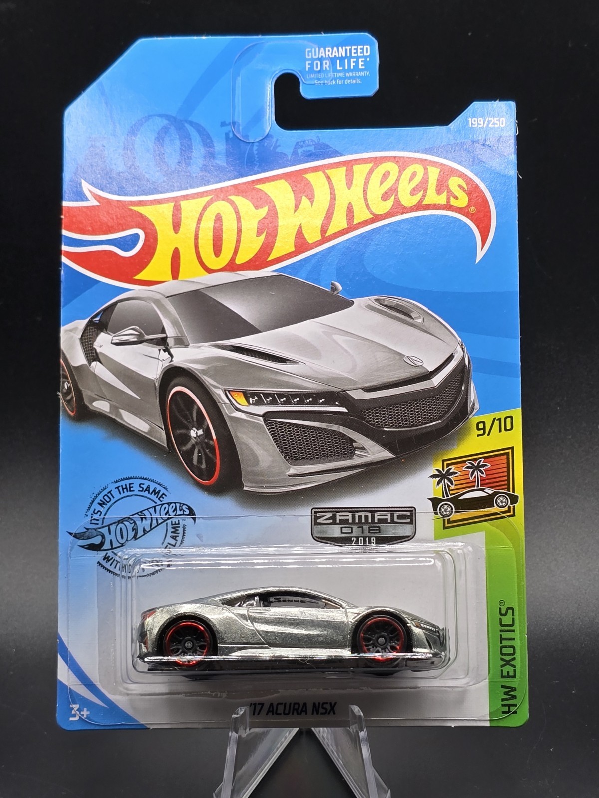 2019 Hot Wheels HW Exotics ‘17 Acura NSX Zamac 199/250 (Silver)