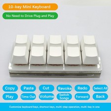 10-key Keypad Mechanical Keyboards USB Programming Copy Paste Customize
