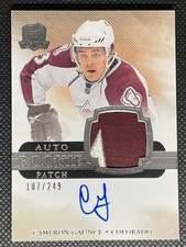 2011-12 UD The Cup CAMERON GAUNCE Rookie Patch Auto /249 #152 Colorado Avalanche
