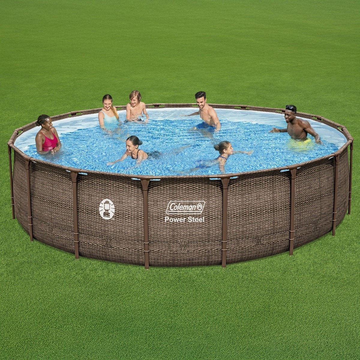 Coleman 400A ５０８２個セット Coleman Power Steel 18 ft. x 48 in. Round Metal Frame Above Ground