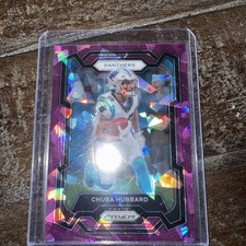 2023 Panini Prizm - Chuba Hubbard #40 Purple Ice Prizm /225