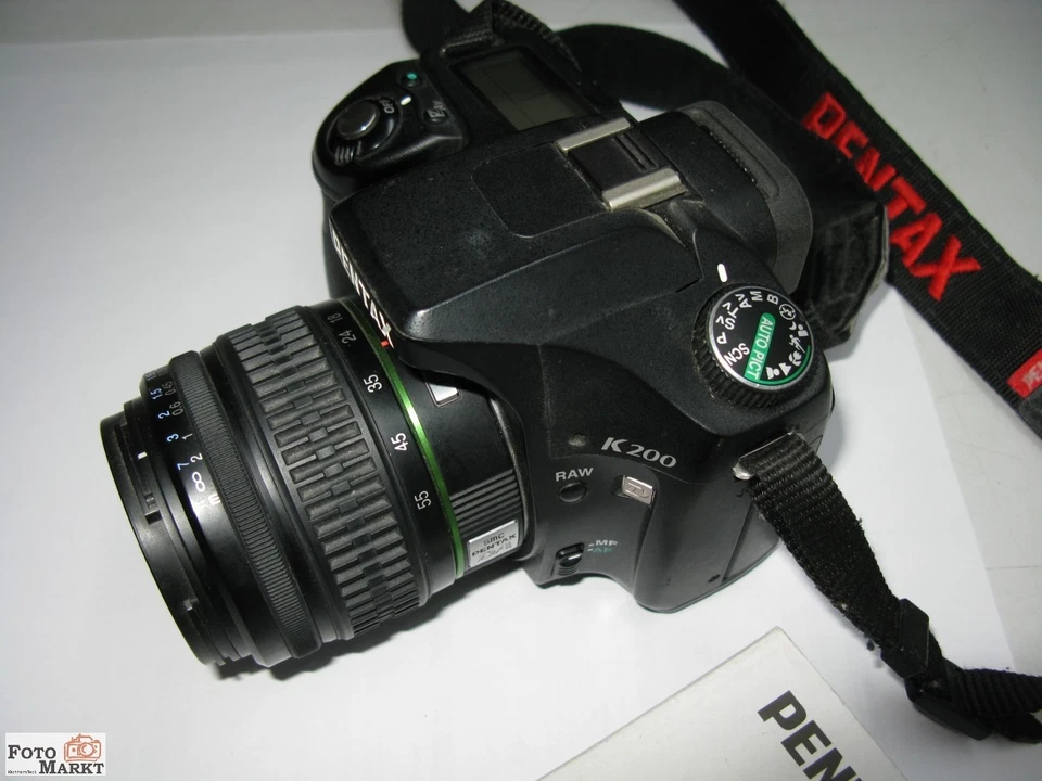 Pentax K200D Digitalkamera Spiegelreflex + Zoom-Objektiv SMC-DA 18-55/3,5-5,6 AL - Bild 2 von 4