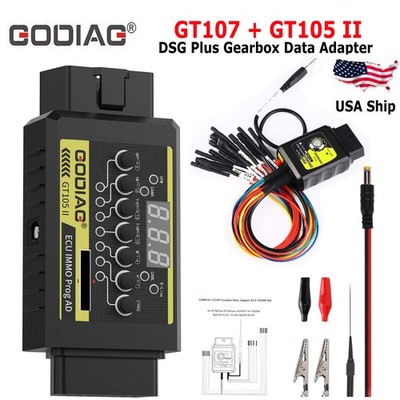 GODIAG GT107+GT105 II E-CU IMMO Prog AD DSG Gearbox Data Adapter For DQ250/DQ200