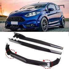 46'' Side Skirts Front Bumper Lip Splitter Spoiler For Ford Fiesta MK5 MK6 MK7