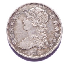 1831 Capped Bust Silver Quarter