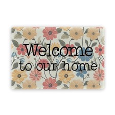 Welcome To Our Home Mountable Aluminum Composite Outdoor Sign 8x12
