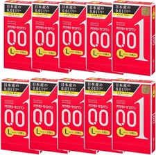 OKAMOTO 001 L Size Large Ultra Thin Condoms 30 pc 10 packs - Ship from CA
