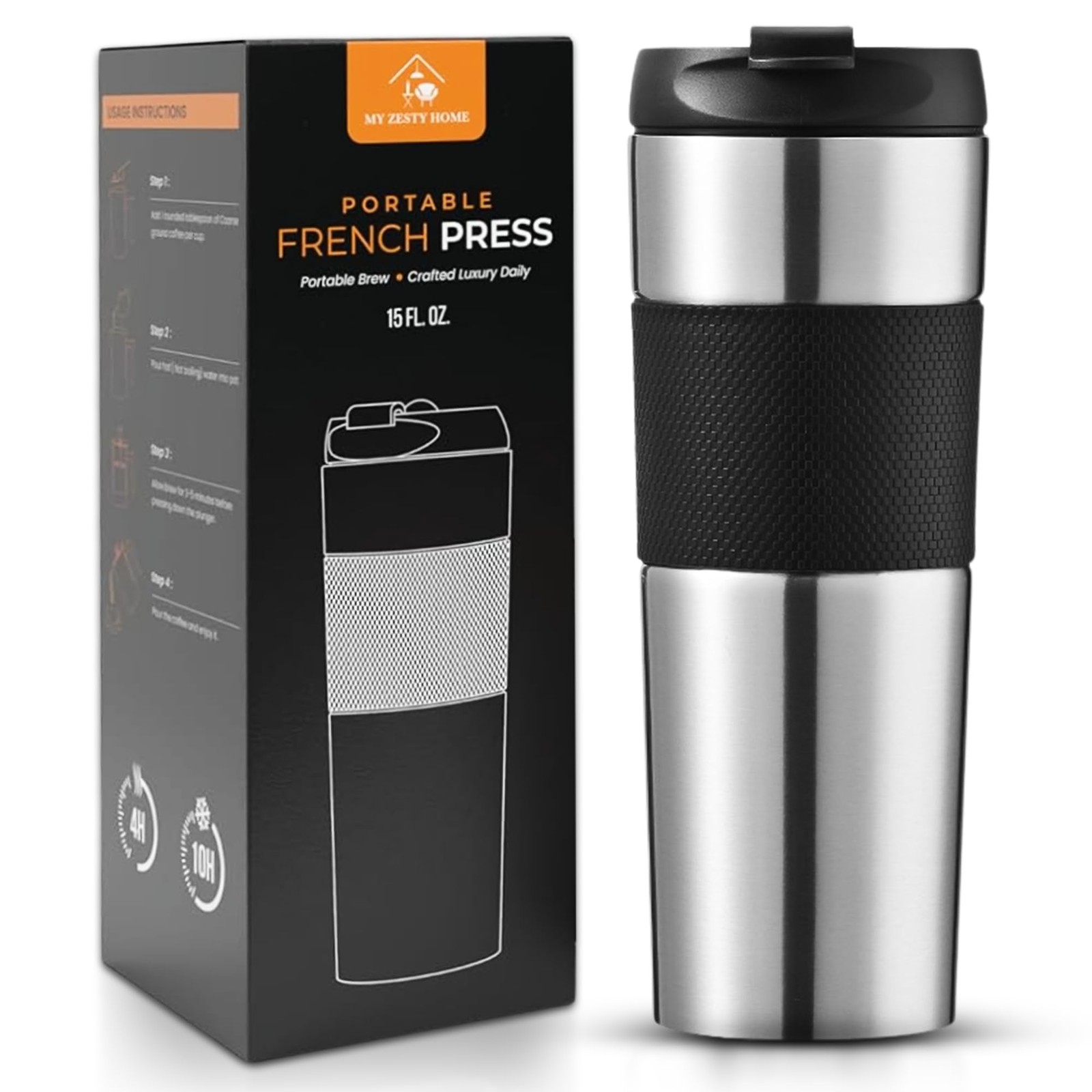 15oz Stainless Steel Double-walled Vacuum In...