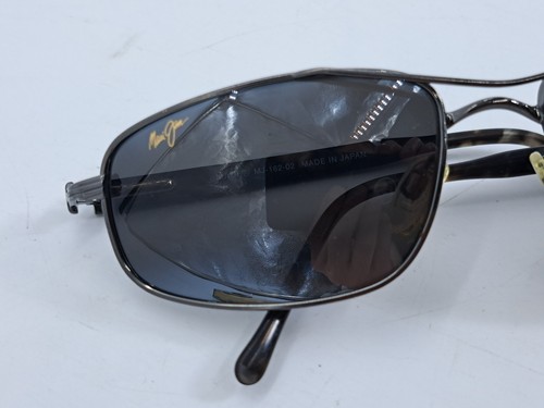Maui Jim Sunglasses KAHUNA MJ-162-02 Marble Gunmetal Aviator Made in Japan - Bild 16 von 16