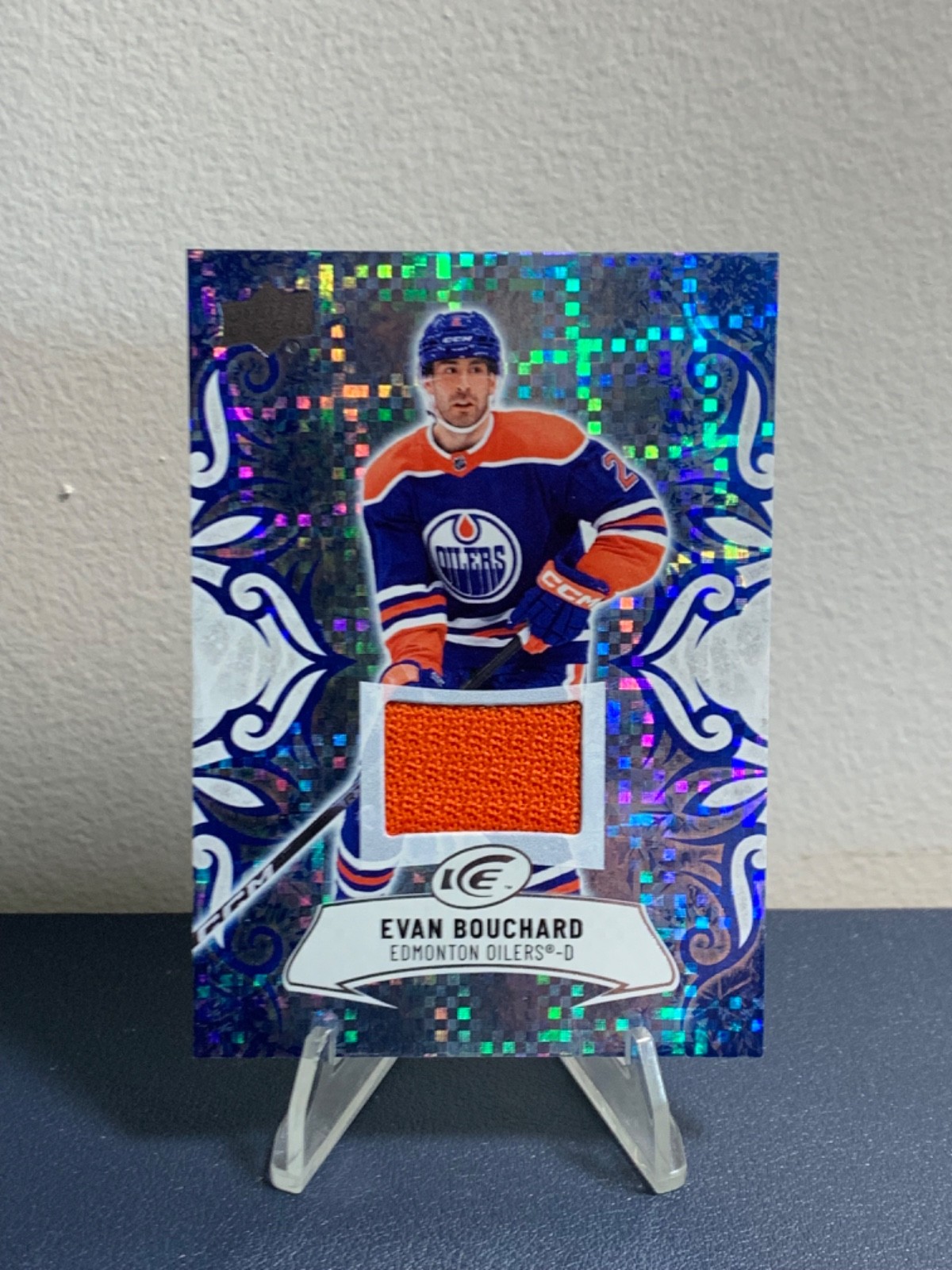 EVAN BOUCHARD 2024-25 UPPER DECK ICE PATCH