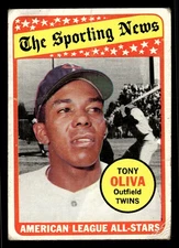 1969 Topps #427 Tony Oliva (HOF) - Minnesota Twins (Low Grade)