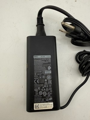 Dell 65W USB-C AC Adapter DA65NM190 0FTTTJ Laptop Charger w/ Power Cord O3