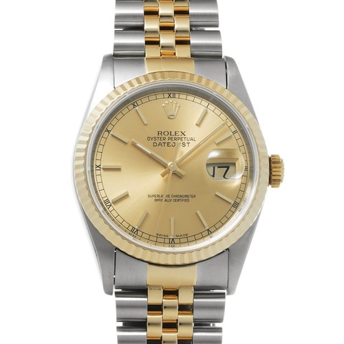ROLEX Datejust 36 16233 Champagne WATCH 730119
