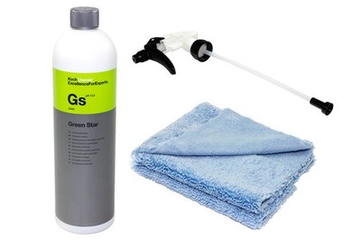 Koch Chemie Green Star Universalreiniger 1 Liter + Microfasertuch und Sprühkopf