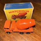 MATCHBOX LESNEY #26B FODEN CEMENT MIXER, ORANGE, BPW, EXCELLENT, BOXED