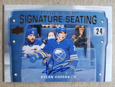2021-22 Upper Deck Premier Signature Seating Dylan Cozens Auto Buffalo Sabres