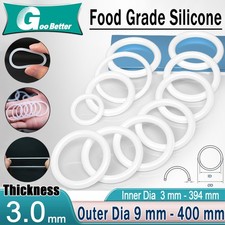 Food grade O-ring Thickness 3mm,ID 3mm - 394mm ,OD 9mm - 400mm Kettle Seal Ring