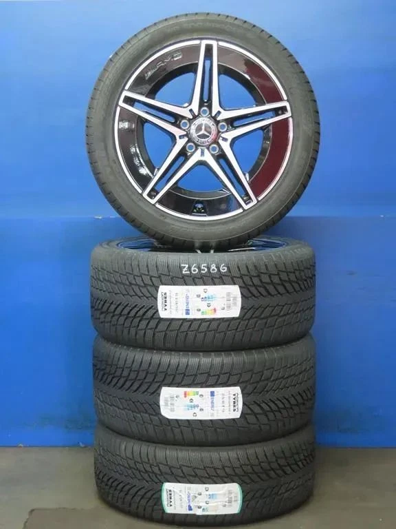 Mercedes C-Klasse Winterreifen Winterräder C300de C300e C400e Felgen 18 Zoll AMG - Bild 2 von 4
