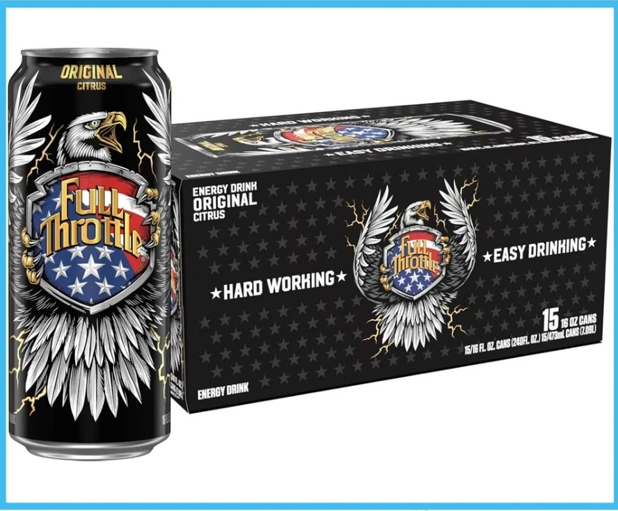 Full Throttle Citrus: Hard-Working Energy Drink. 16 Fl oz (P