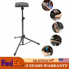 Black Heavy Duty Tattoo Armrest Adjustable Sponge Pad Arm Leg Rest Tripod Stand