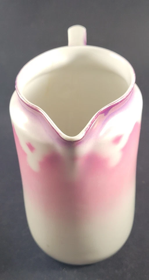 Jarra vintage Lusteware púrpura/rosa Alemania "59" 6,25" Foto 2 de 4